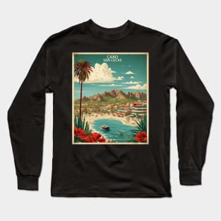 Cabo San Lucas Baja California Mexico Vintage Tourism Travel Long Sleeve T-Shirt